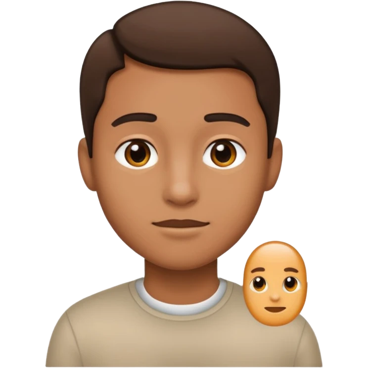 an icon of a person with a small chip next to him emoji