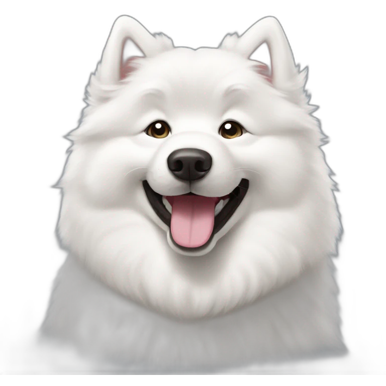 Happy samoyed emoji