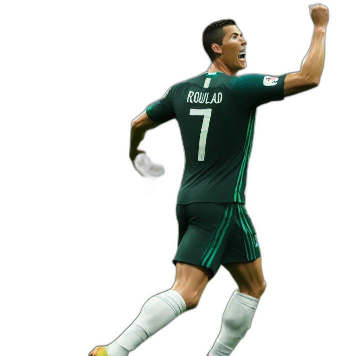 Cristiano Ronaldo celebrating emoji