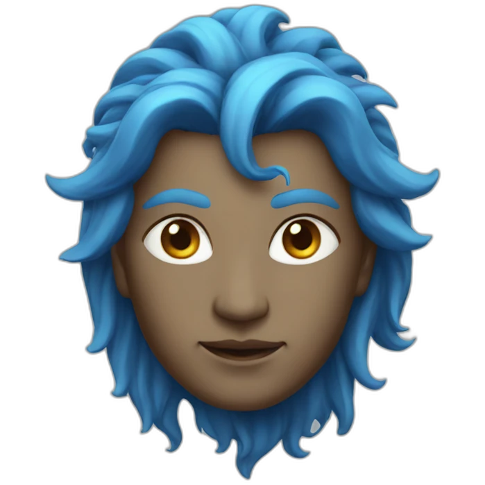 Shiva blue emoji