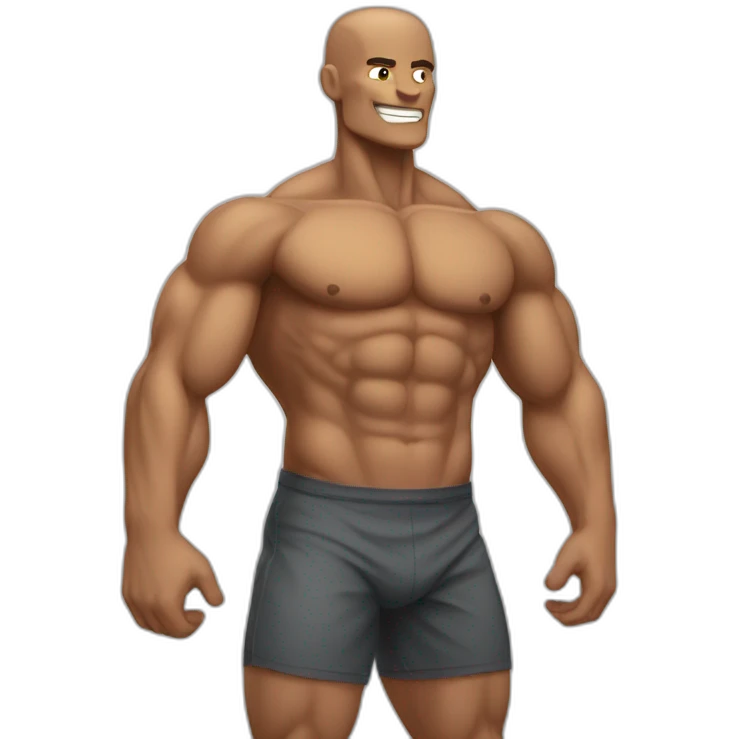 Muscular human body emoji