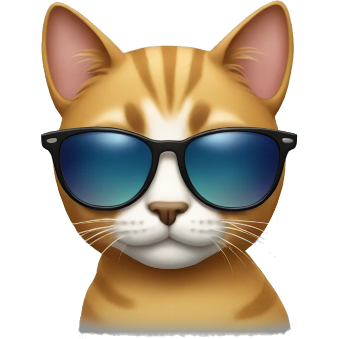 Cat with sunglasses emoji