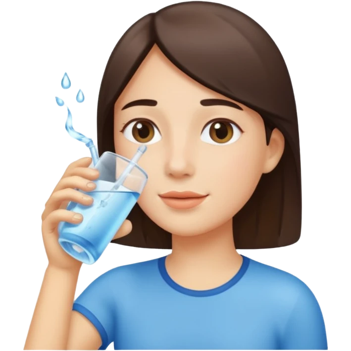 drinking water emoji