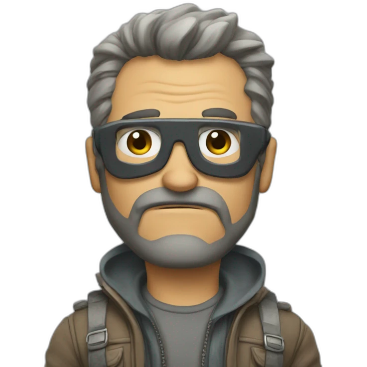 shabby man super hero emoji