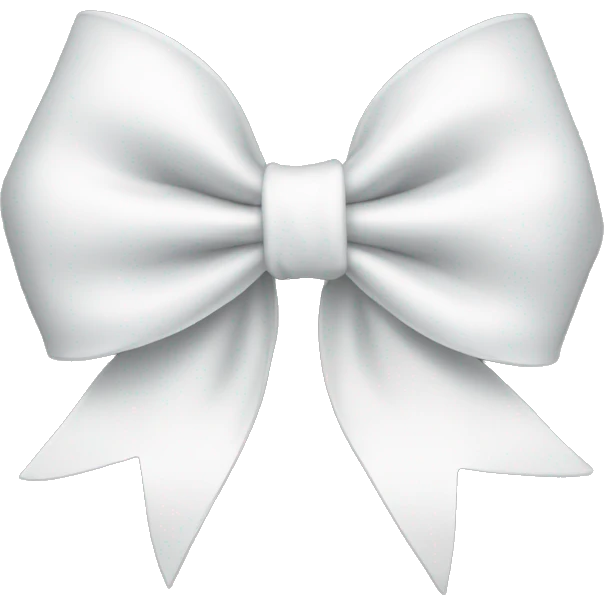 white bow emoji