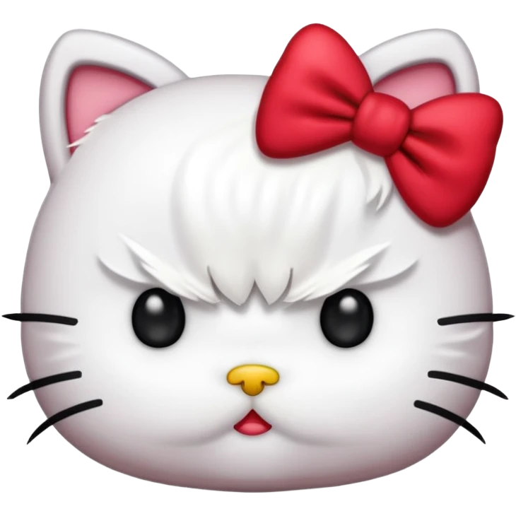 Angry hello kitty  emoji