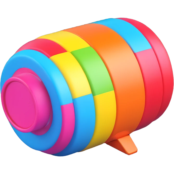 colorful playful gacha capsule toy emoji