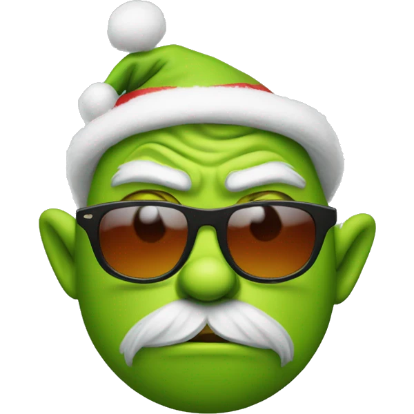 Sunglass grinch emoji
