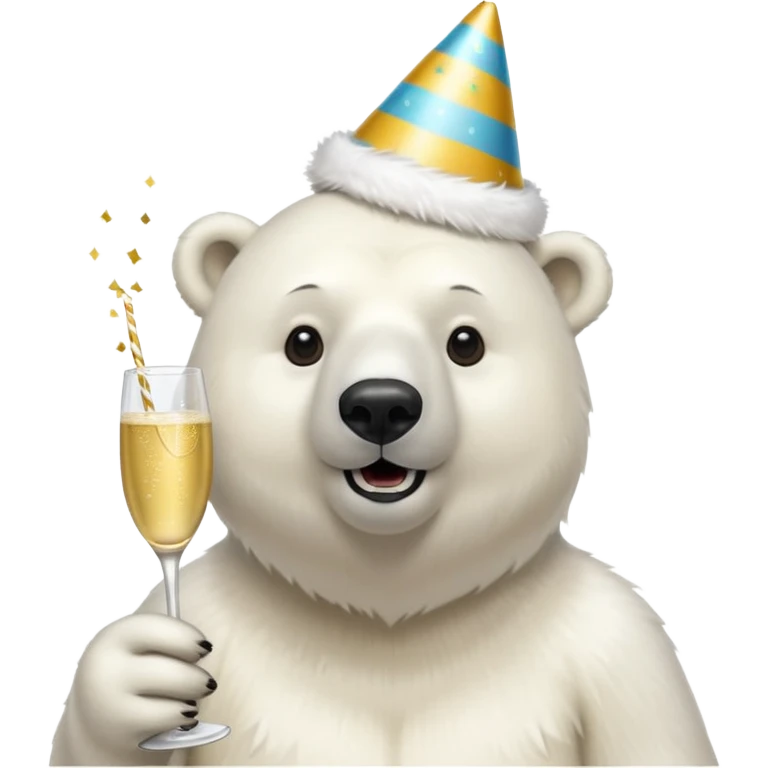 Oso polar millonario festejo  emoji