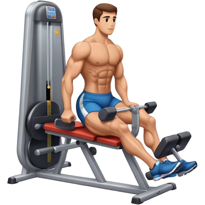 guy leg-extension quadriceps machine emoji