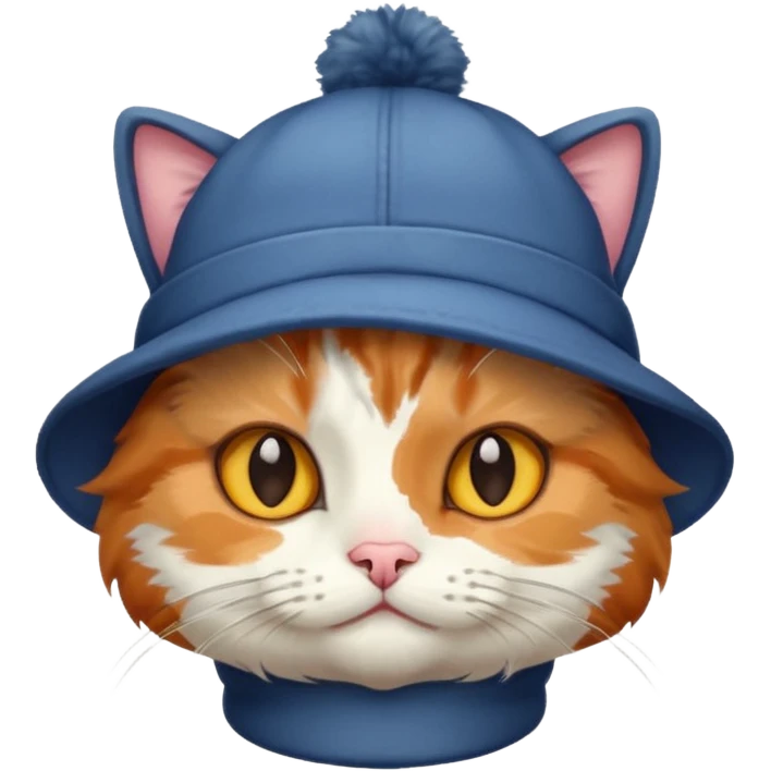 Cat wearing a hat emoji