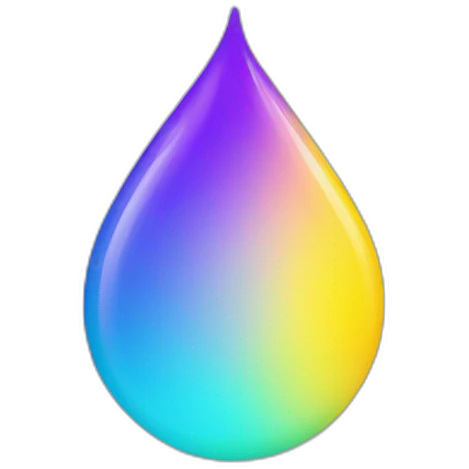 waterdrop clean 1 color gradient emoji