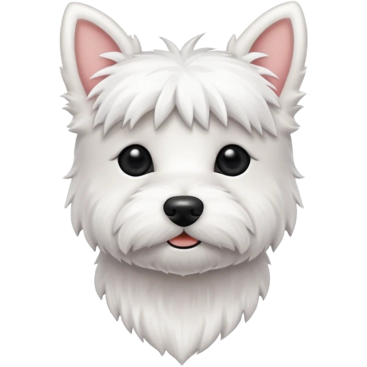 Tiny westie dog emoji