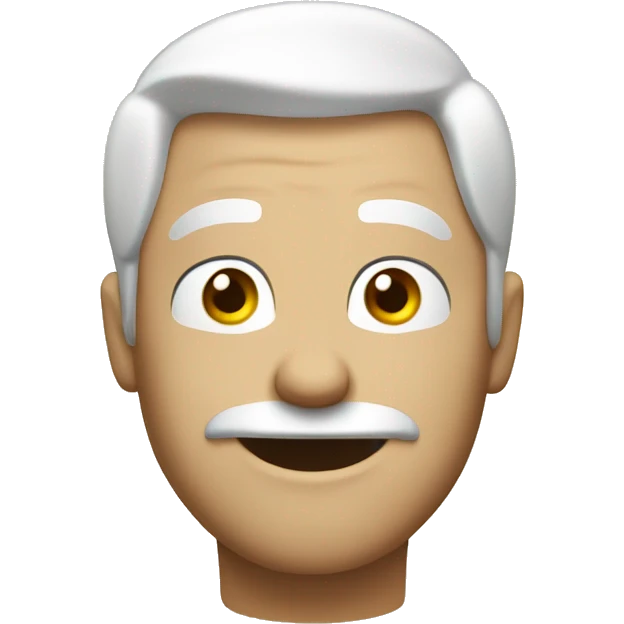 a smug white character he has his eyes closed and has a little smirk emoji