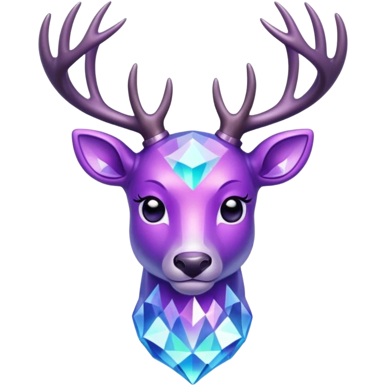 glitter purple and cian pokemon crystal deer emoji