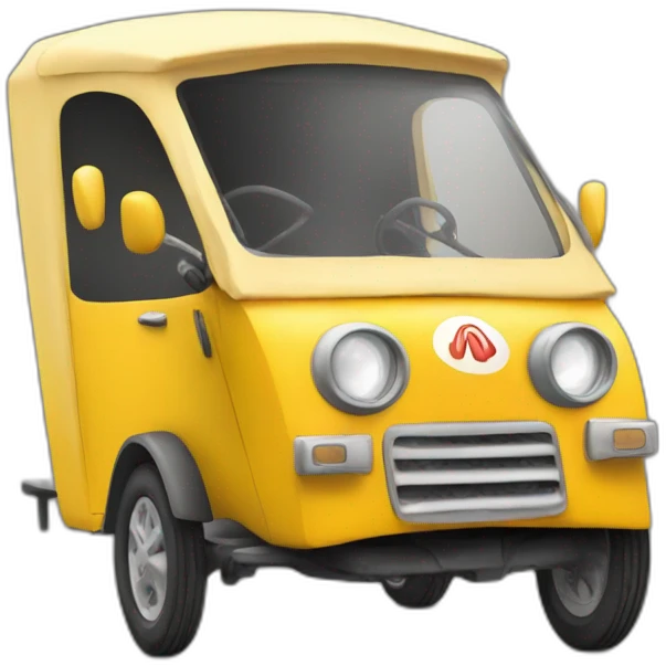 Funny tuctuc emoji