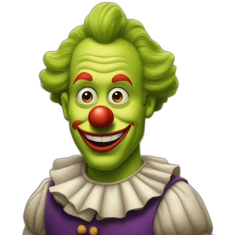 clown shrek emoji