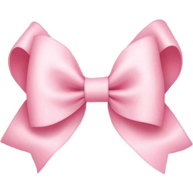 light pink bow on light pink bow emoji