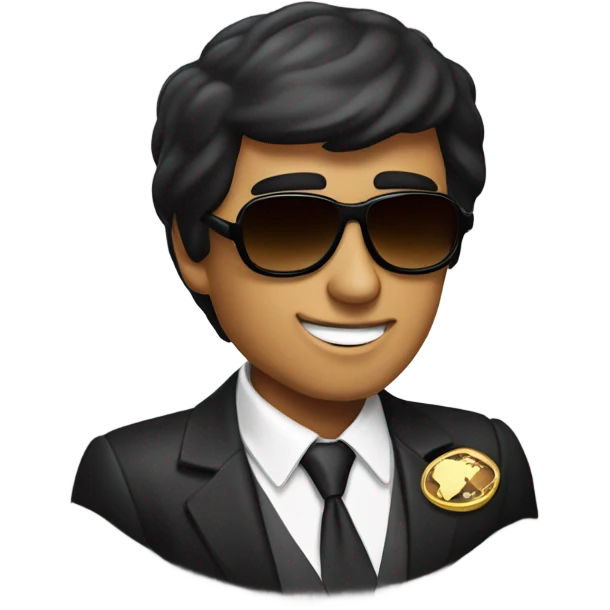 Tony Montana sunglasses the world in his hand emoji
