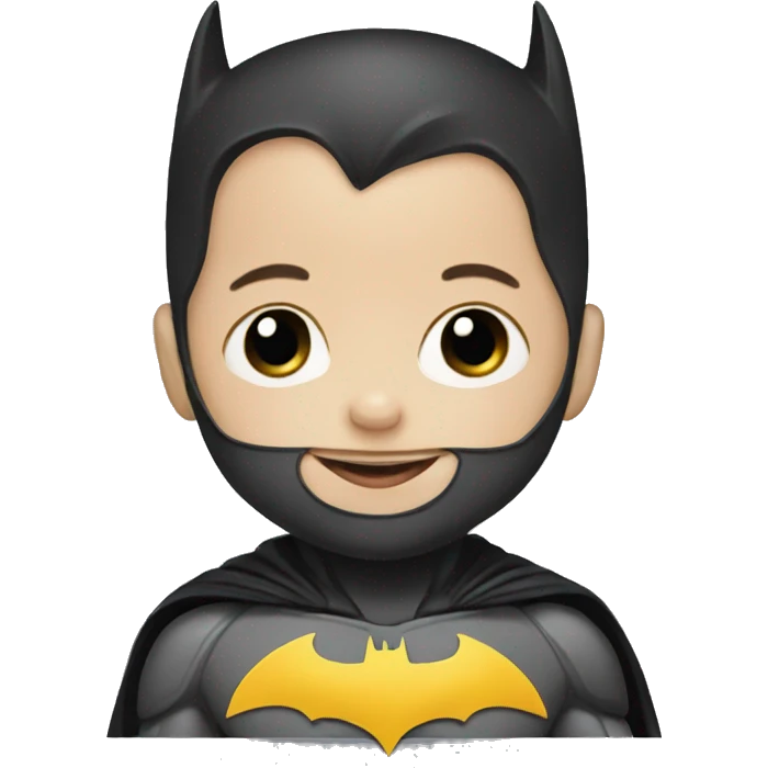 Baby batman with mask emoji