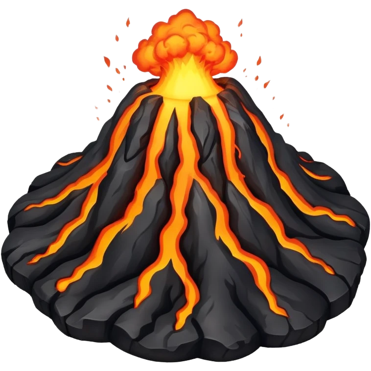 Hawaiian volcano emoji