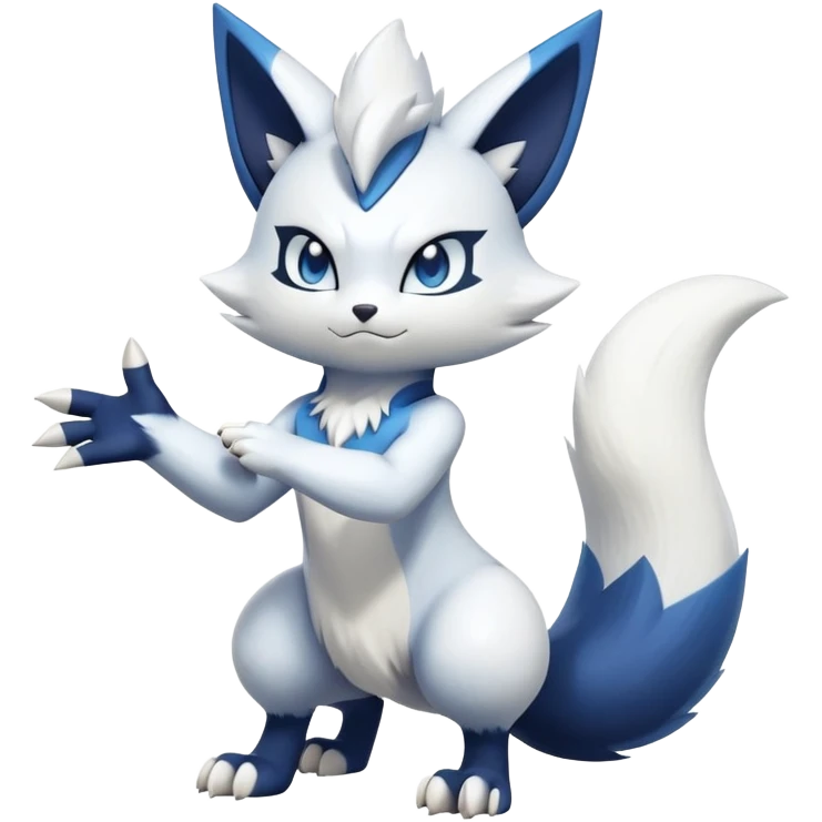 Zangoose-Meowstic-Fakémon-hybrid-creature (full body)  emoji