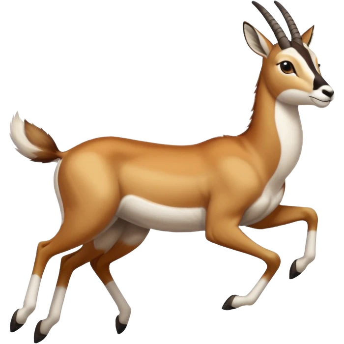 a south african springbok jumping emoji