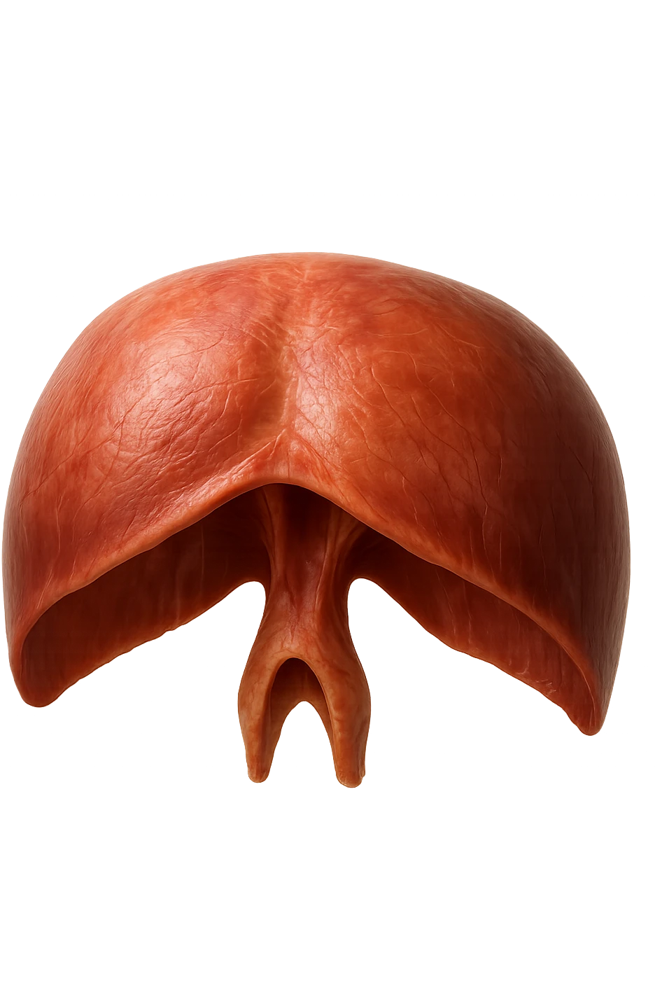 diaframma umano anatomico, iperrealistico 4k, isolato su sfondo bianco emoji