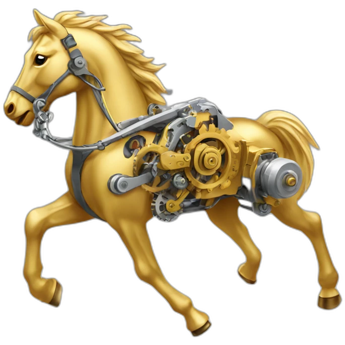 Mechanical Engineering running golden horse emoji