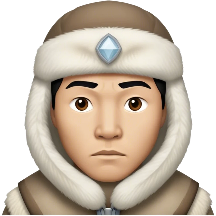 Inuit men photorealistic serious emoji