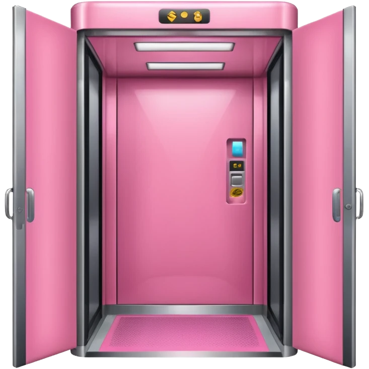 cute pink simple elevato ,make it obvious that it’s an elevator  emoji