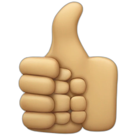 thumbs up with bones emoji