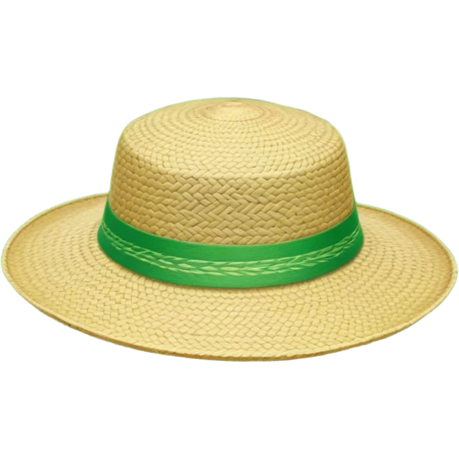 Cinematic Realistic image of a traditional rice farmer's hat, crafted from woven natural fibers with delicate texture details, set against a lush backdrop of vibrant green rice paddies under gentle, early morning light that evokes rural tradition. emoji