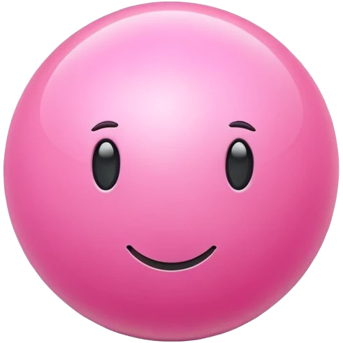 Pink toy ball emoji