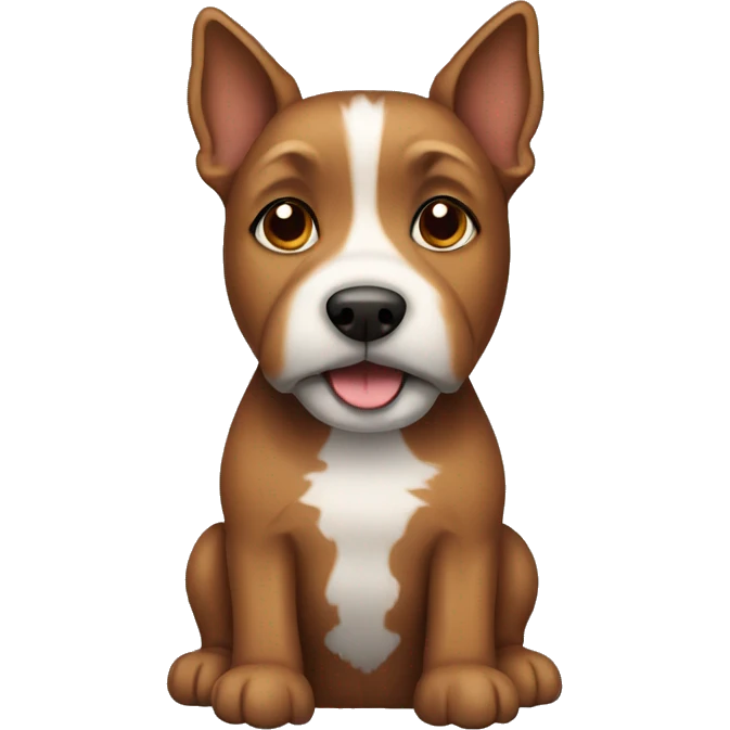 Brown terrier dog emoji