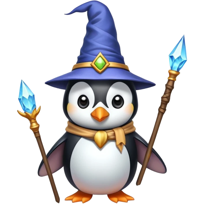 penguin wizard emoji
