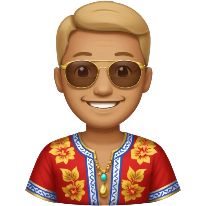 thailand ancient man with sunglasses emoji