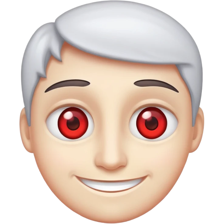 low red eyes with smile  emoji