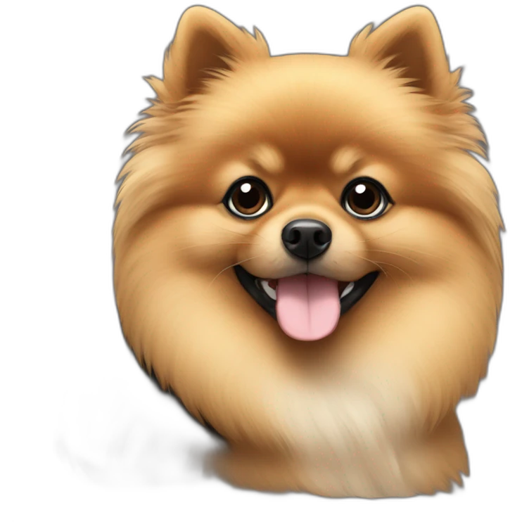 black and tan pomeranian emoji