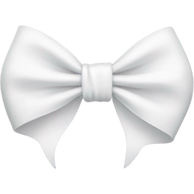 white bow emoji