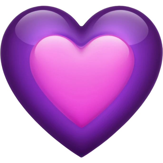 Dark violet like pink heart  emoji