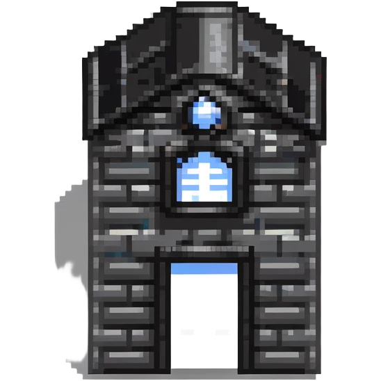 tiny simple police station building icon, modern colors, minimal details, small size emoji