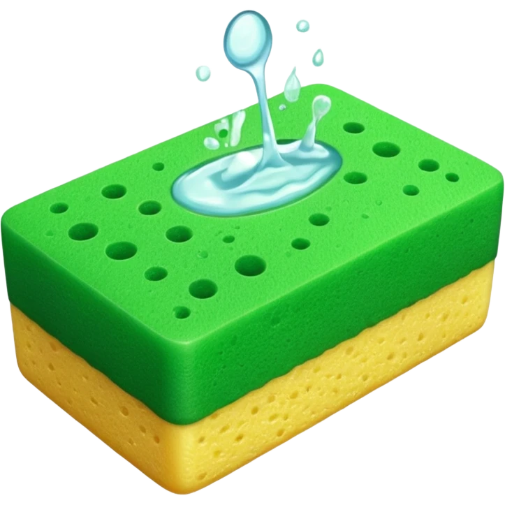 Sabão e bucha da cozinha emoji