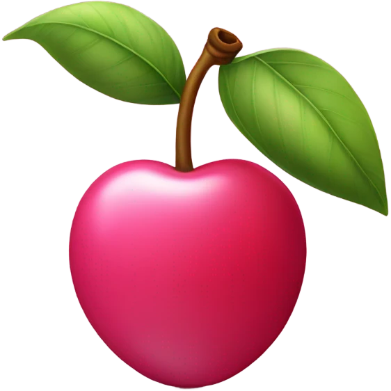 Cherry with pink bow emoji