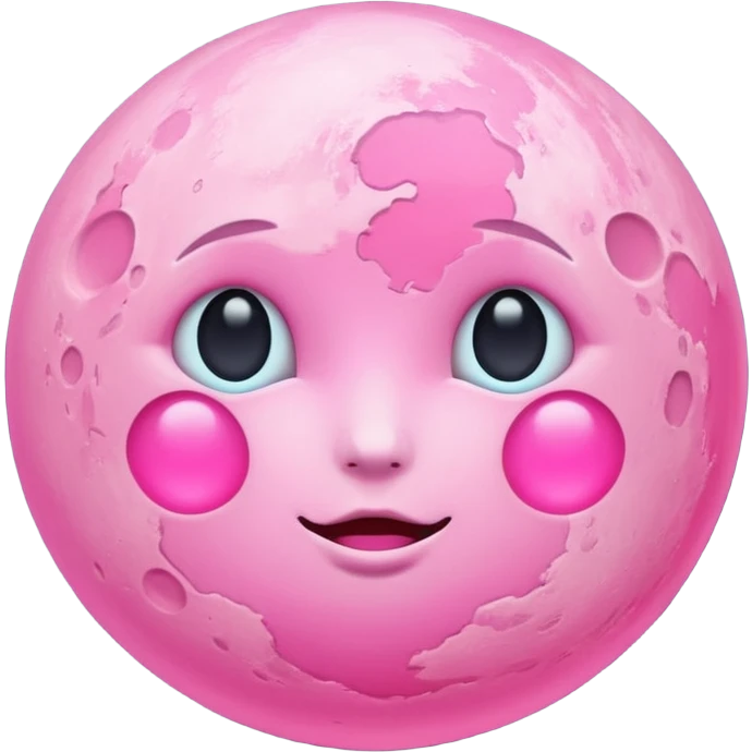 Pink moon  emoji