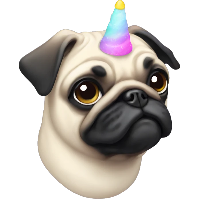 Pug unicorn  emoji