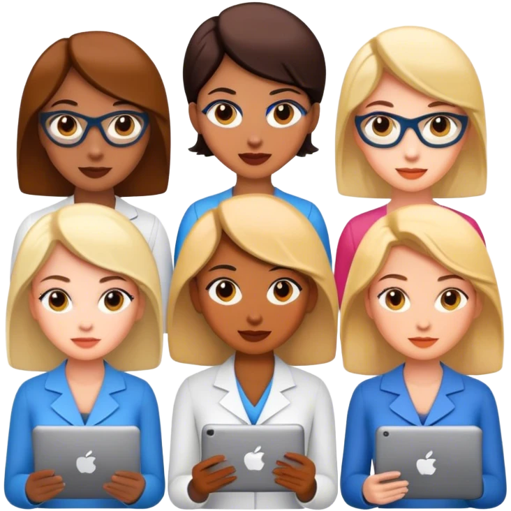 successful and smart coding women  emoji