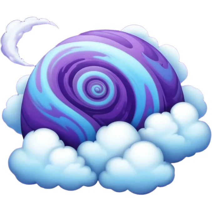 Make me a purple and blue planet emoji