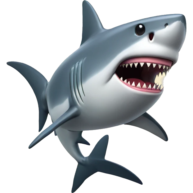 Shark with a gun emoji