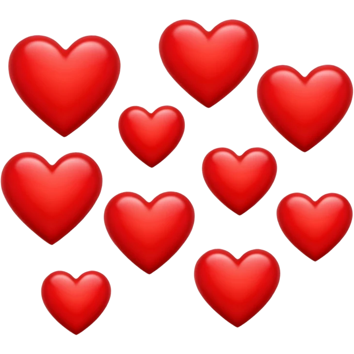 Tipes of red hearts emoji